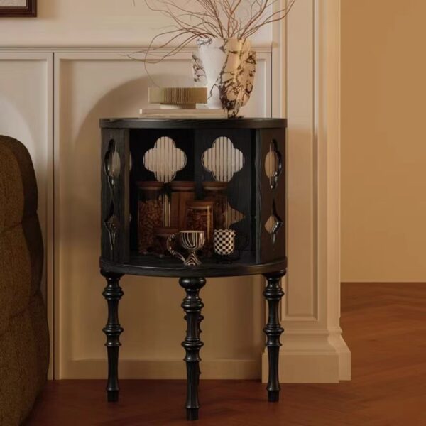 Gaoliang Sideboard Cabinet Modern Round Wooden OEM/ODM(GZ32)