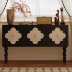 Gaoliang Sideboard Cabinet Sea Shell Wooden Storage OEM/ODM(GZ33)
