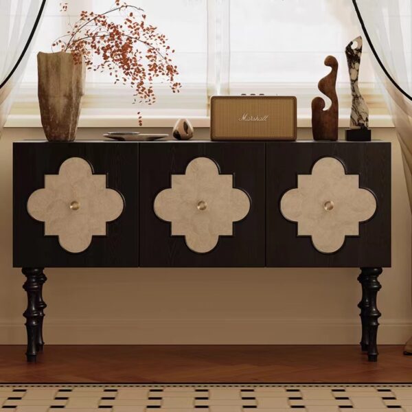 Gaoliang Sideboard Cabinet Sea Shell Wooden Storage OEM/ODM(GZ33)
