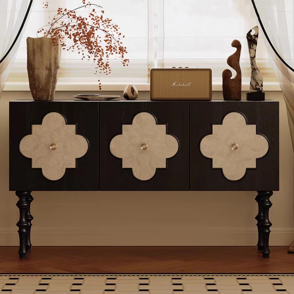 Gaoliang Sideboard Cabinet Sea Shell Wooden Storage OEM/ODM(GZ33)