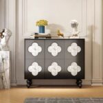 Gaoliang Sideboard Cabinet Wooden Storage Four-leaf Clover OEM/ODM(GZ36)