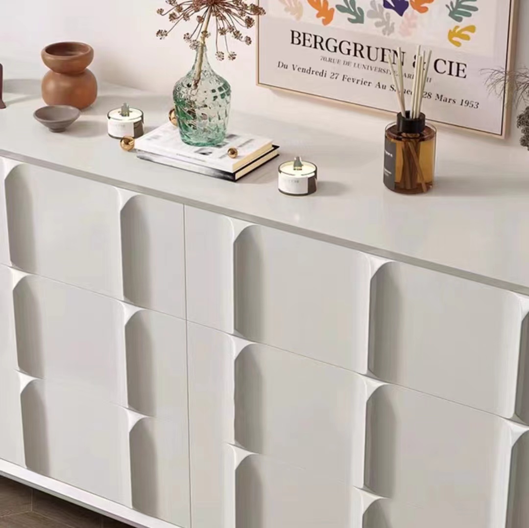 Gaoliang Sideboard Cabinet Modern Cream Wooden OEM/ODM(GZ43)