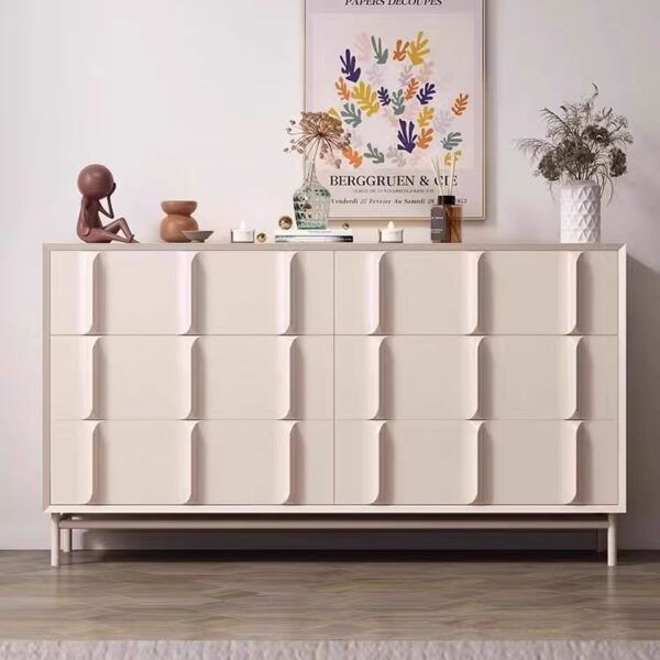 Gaoliang Sideboard Cabinet Modern Cream Wooden OEM/ODM(GZ43)