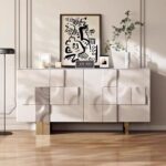 Gaoliang Sideboard Cabinet Modern Light Luxury Marble Top OEM/ODM(GZ44)