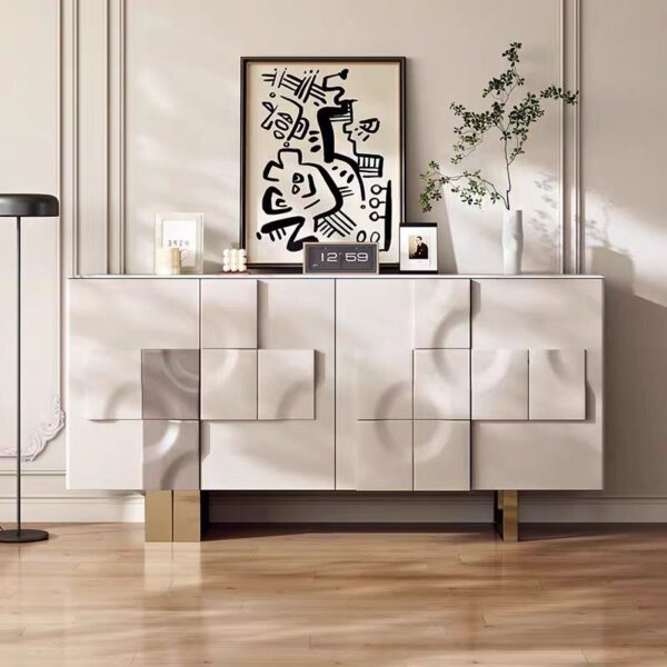 Gaoliang Sideboard Cabinet Modern Light Luxury Marble Top OEM/ODM(GZ44)