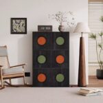 Gaoliang Sideboard Cabinet Wooden Block Storage OEM/ODM(GZ51)