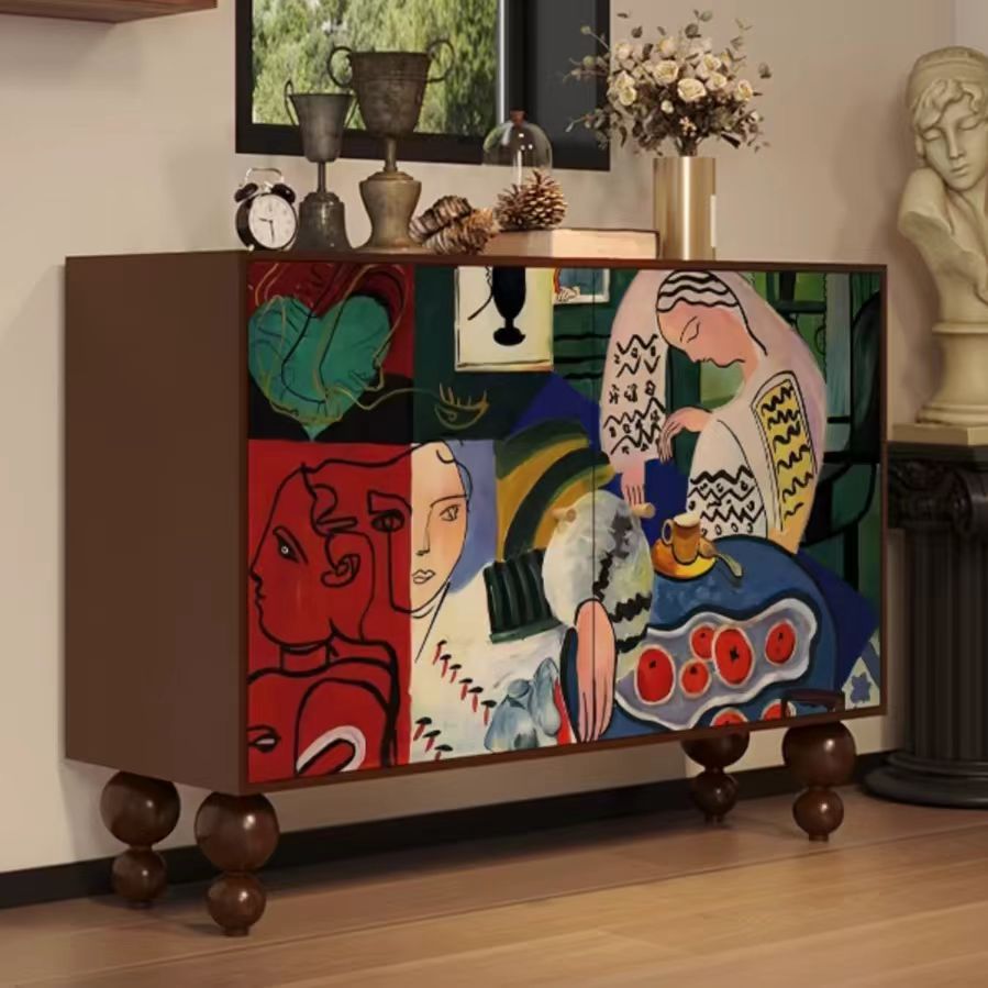 Gaoliang Sideboard Cabinet French Abstract Art Decorative OEM/ODM(GZ58)