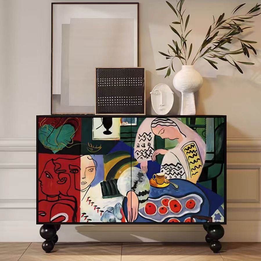 Gaoliang Sideboard Cabinet French Abstract Art Decorative OEM/ODM(GZ58)