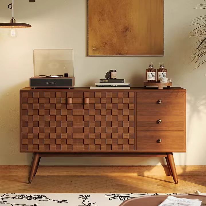 Gaoliang Sideboard Cabinet Modern Checkerboard Decoration OEM/ODM (GZ71)