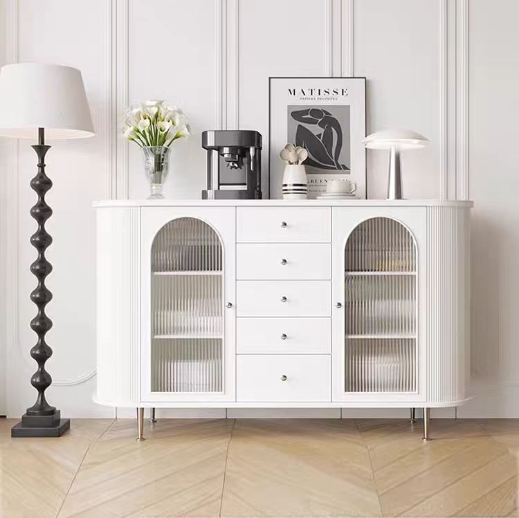 Gaoliang Sideboard Cabinet French Cream Wooden OEM/ODM(GZ80)