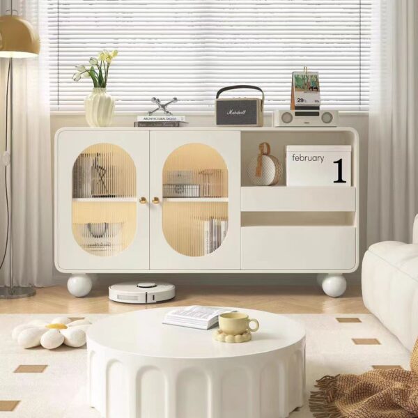 Gaoliang Sideboard Cabinet Modern Cream White OEM/ODM(GZ90)