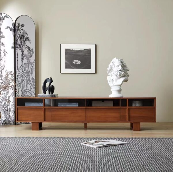 Mid Century Vintage Creative Solid Wood TV Cabinet