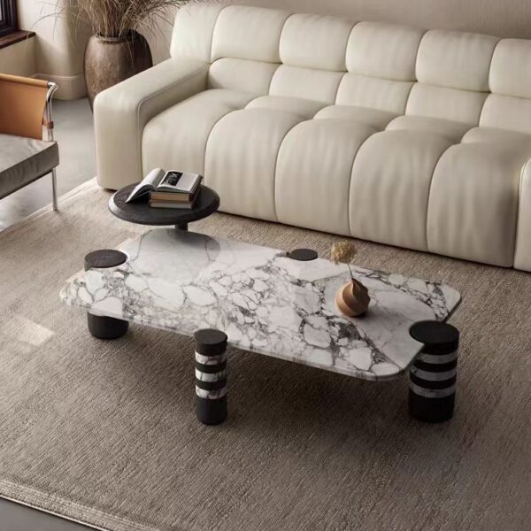 Gaoliang Coffee Table Marble Rectangle Modern OEM/ODM (KF259)