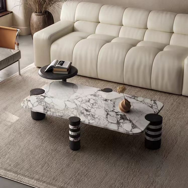 Gaoliang Coffee Table Marble Rectangle Modern OEM/ODM (KF259)