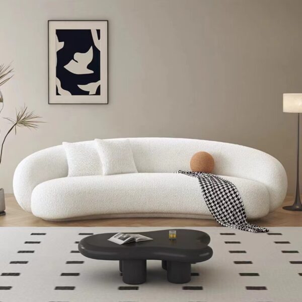 Gaoliang Sofa Couch Sale Arc Shape Modern Cream OEM/ODM(SF07)