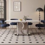 Gaoliang Dining Table Modern Square Stone OEM/ODM (CZ15)