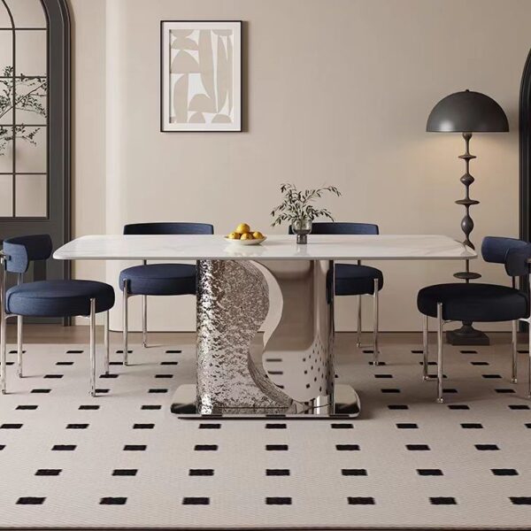 Gaoliang Dining Table Modern Square Stone OEM/ODM (CZ15)
