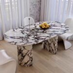 Gaoliang Dining Table Modern Bulgari Stone OEM/ODM (CZ181)