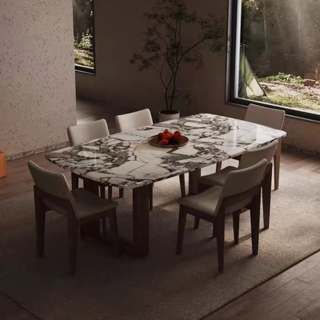 Dining Table Light Luxury Marble Top OEM/ODM (CZ45)