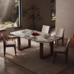 Dining Table Light Luxury Marble Top OEM/ODM (CZ45)