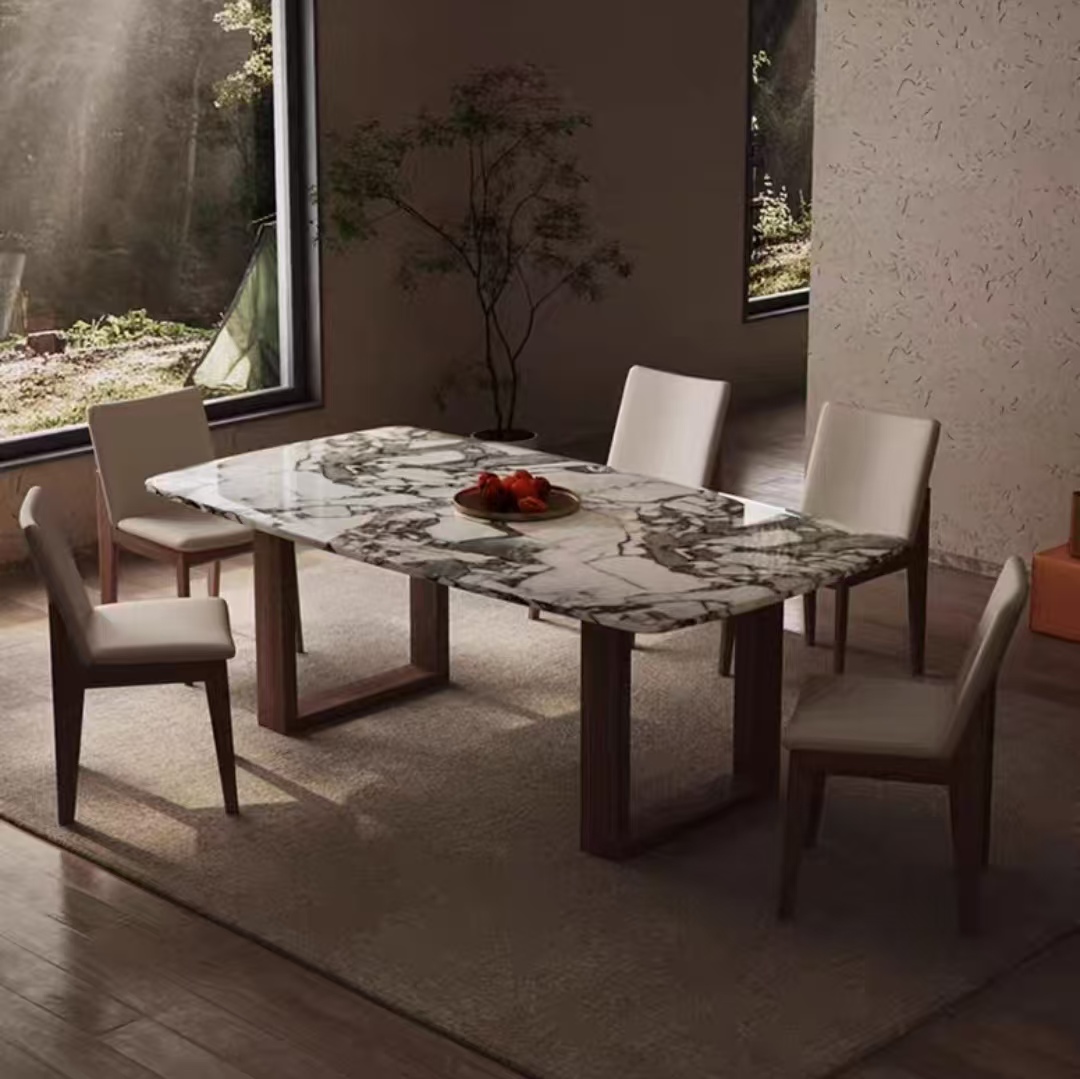 Dining Table Light Luxury Marble Top OEM/ODM (CZ45)