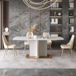 Gaoliang Dining Table Modern Luxury Stone OEM/ODM (CZ58)