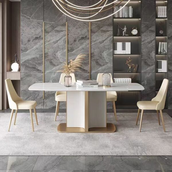 Gaoliang Dining Table Modern Luxury Stone OEM/ODM (CZ58)