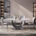 Gaoliang Dining Table Light Luxury Modern OEM/ODM (CZ73)