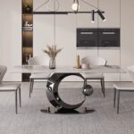 Gaoliang dining table Italianes light luxury OEM/ODM (CZ77)