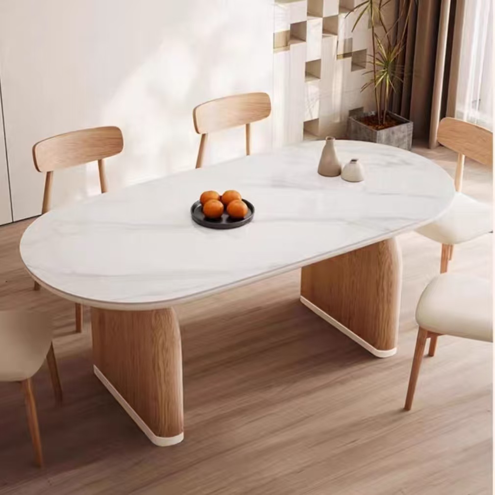 Gaoliang Dining Table Nordic Modern Cream OEM/ODM (CZ79)