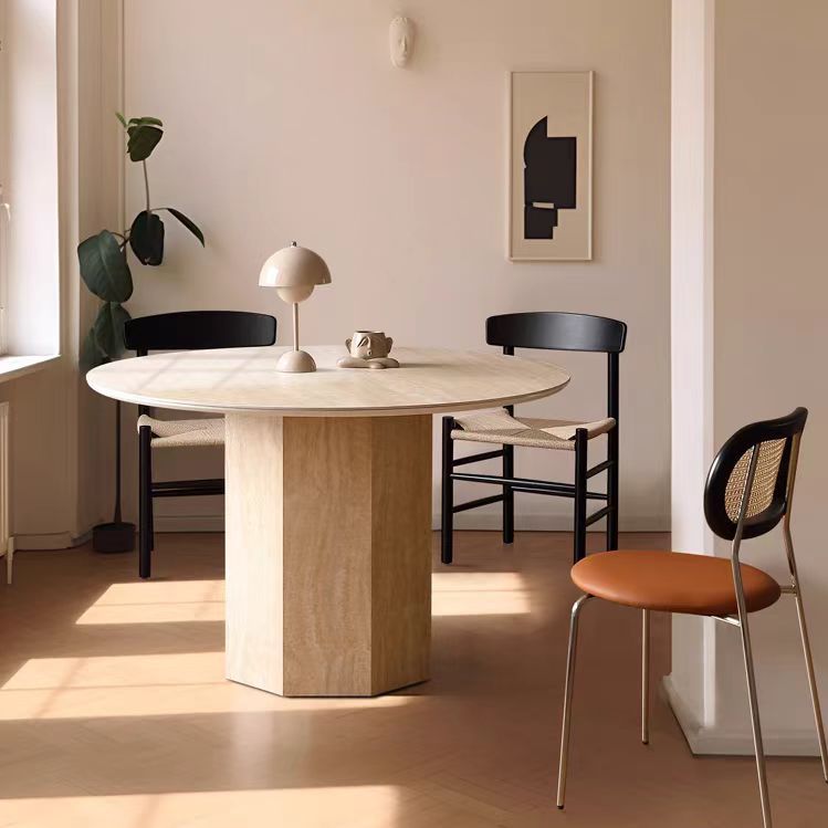 Gaoliang Dining Table Marble Concrete Round OEM/ODM (CZ88)