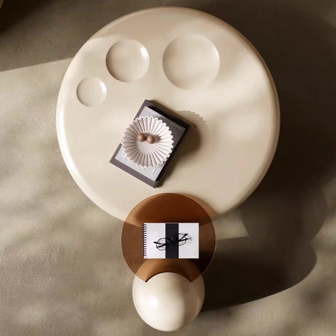 Gaoliang Coffee Table Set Fiberglass Round OEM/ODM(KF111)