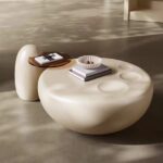 Gaoliang Coffee Table Set Fiberglass Round OEM/ODM(KF111)