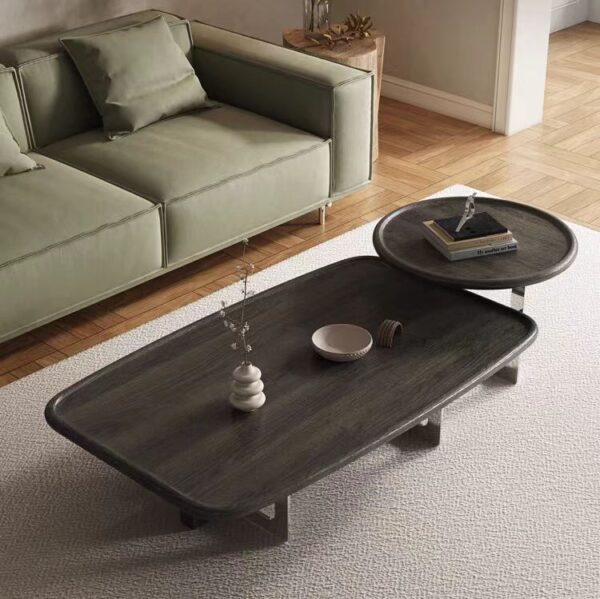 Gaoliang Coffee Table Round And Square Wooden OEM/ODM (KF250)