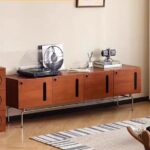 Gaoliang Mid Century Vintage Creative Solid Wood TV Cabinet OEM/ODM(KF256)