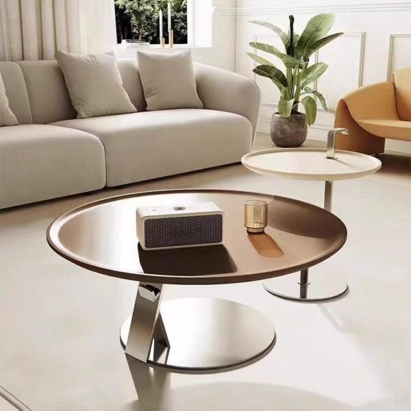 Gaoliang coffee table Round Italian minimalism OEM/ODM (KF272)