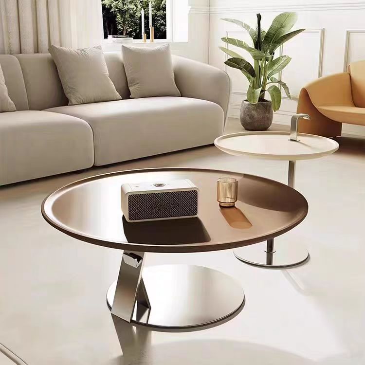 Gaoliang coffee table Round Italian minimalism OEM/ODM (KF272)