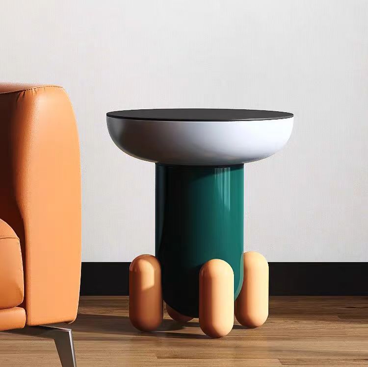 Gaoliang coffee table colorful fiberglass round OEM/ODM (KF274)