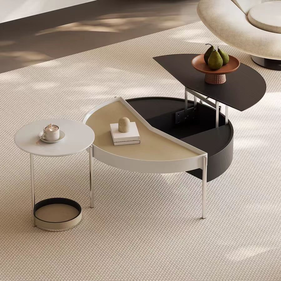 Gaoliang lift top coffee table with storage round OEM/ODM (KF278)