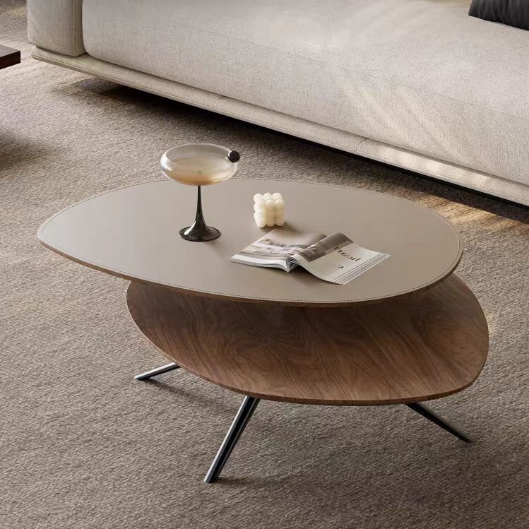 Gaoliang coffee table modern rotated irregular OEM/ODM (KF77)