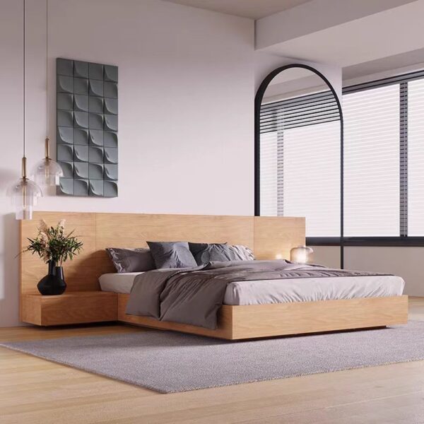 Gaoliang Bed Modern Wooden Storage OEM/ODM (MC02)