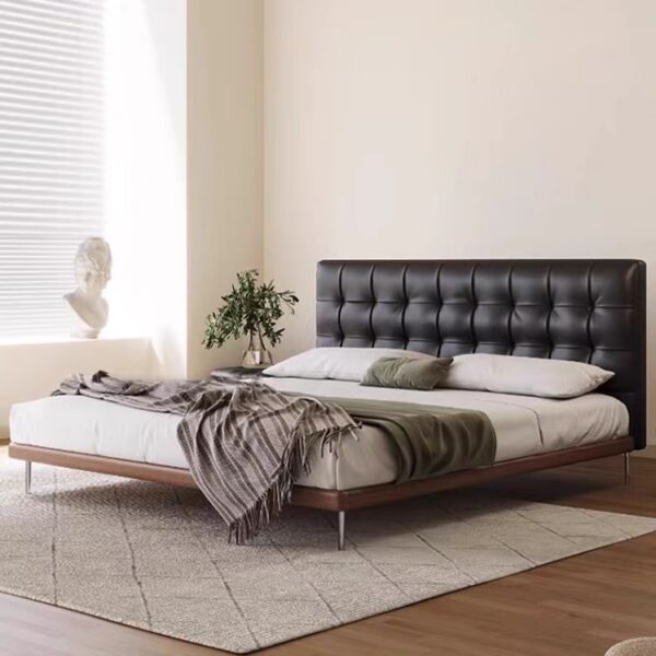 Gaoliang Bed Modern Leather Backrest OEM/ODM (RC18)