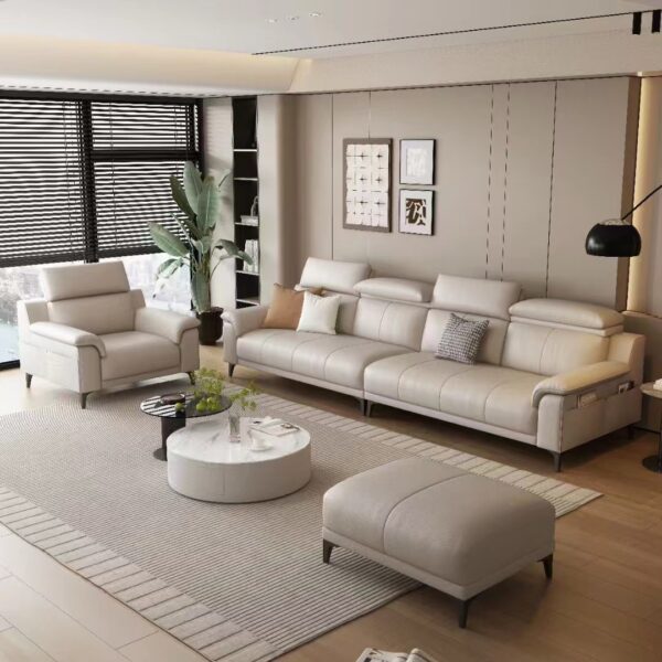 Gaoliang Sofa Leather Italian Light Design Modern OEM/ODM (SF05)