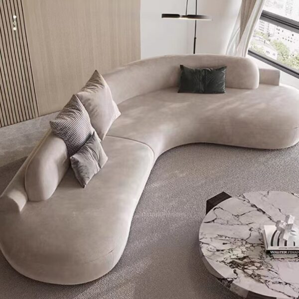 Gaoliang Sofa Sets Italian Moon Fabric Modern OEM/ODM (SF23)