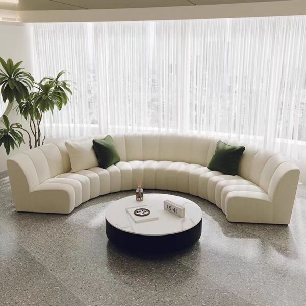 Gaoliang Living Room Sofas Semi-circular Curved OEM/ODM (SF28)