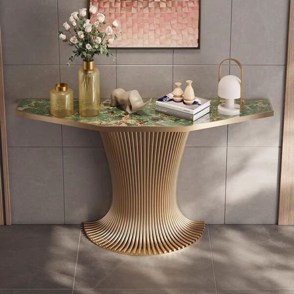 Gaoliang Console Table Luxury Marble Entryway Table OEM/ODM (XG07)