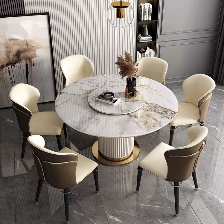 Gaoliang dining table set for 6 modern round OEM/ODM (CZ149)