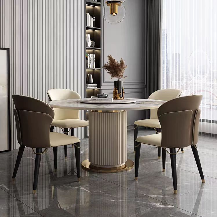 Gaoliang dining table set for 6 modern round OEM/ODM (CZ149)