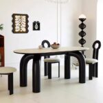 Gaoliang dining table set for 6 modern simple OEM/ODM (CZ185)