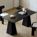 Gaoliang kitchen table modern minimalist black OEM/ODM (CZ186)